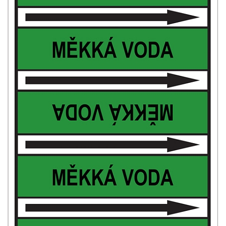 Značení potrubí, měkká voda